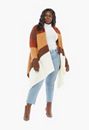 Colorblock Drapey Cardigan