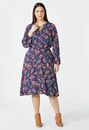 Lace-Up Midi Dress