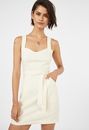 Linen Pinafore Dress