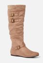 Aieeda Sweater Buckle Boot