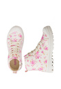 Floral Lug Sole High Top Sneaker
