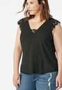 Lace Trim Blouse