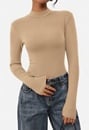 Thermal Ribbed Layering Knit Top
