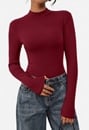 Thermal Ribbed Layering Knit Top