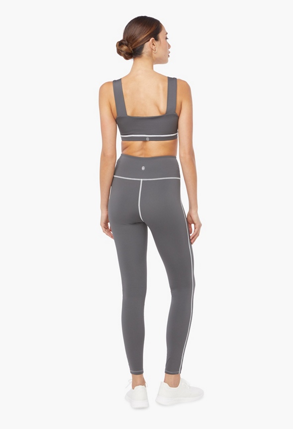Contrast Stitch Leggings Clothing in Magnet Black - Get great deals at  JustFab