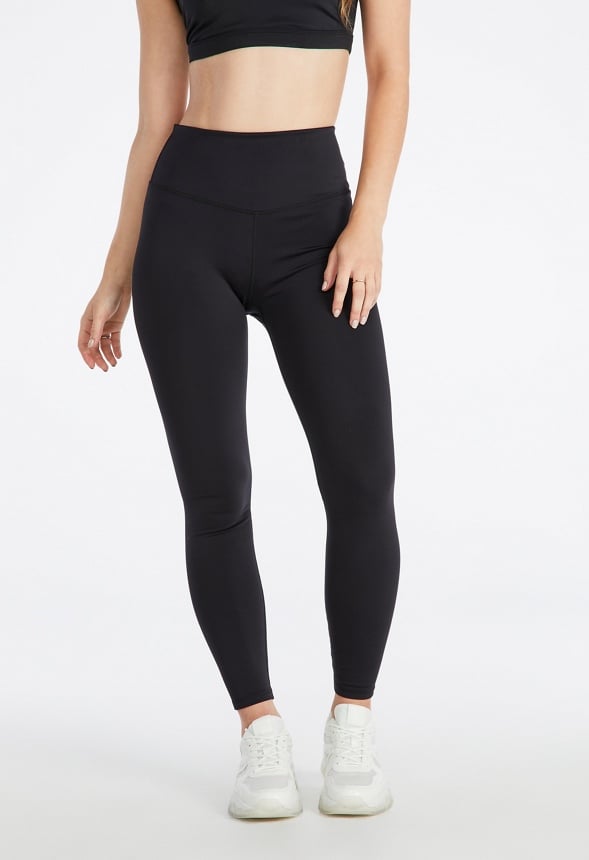 High Waisted Sculpting Active Leggings Made From Recycled Bottles - Black, LAINES LONDON