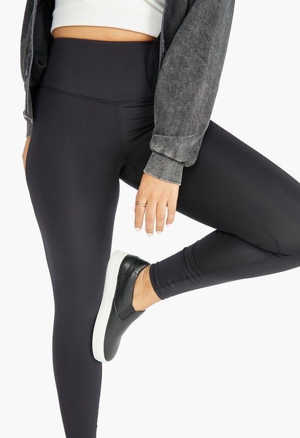 High-Waisted Shape And Sculpt Active Leggings Clothing in Black - Get great  deals at JustFab