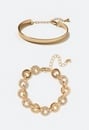 Ada Clean Bangle And Pave Ring Bracelet Set