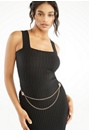 Carly Pave Ring Draped Chain Belt