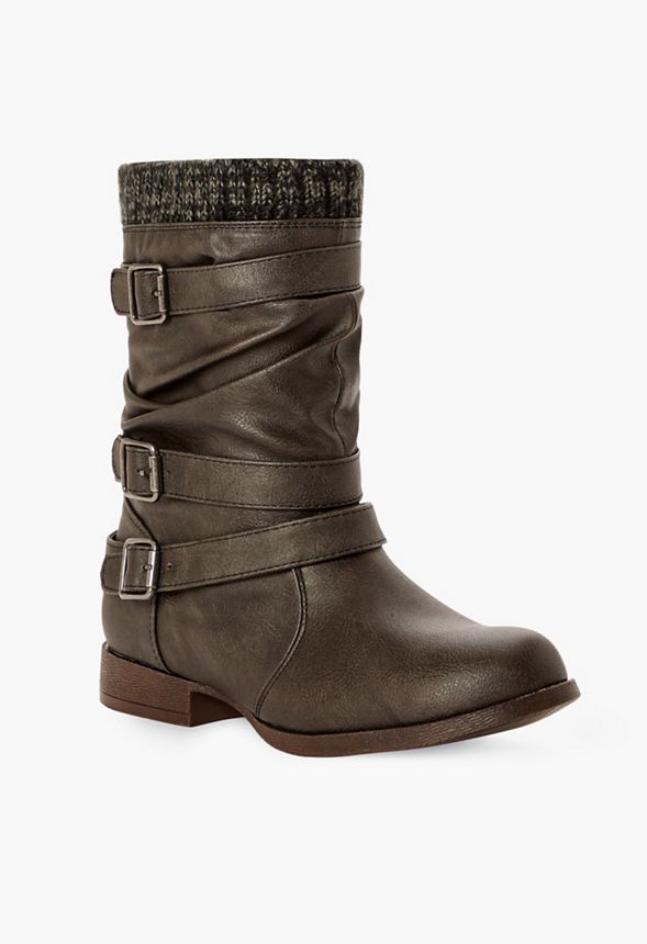 Justfab sweater clearance cuff boots