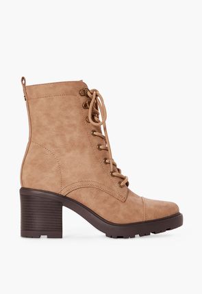 syd lace up heeled boot