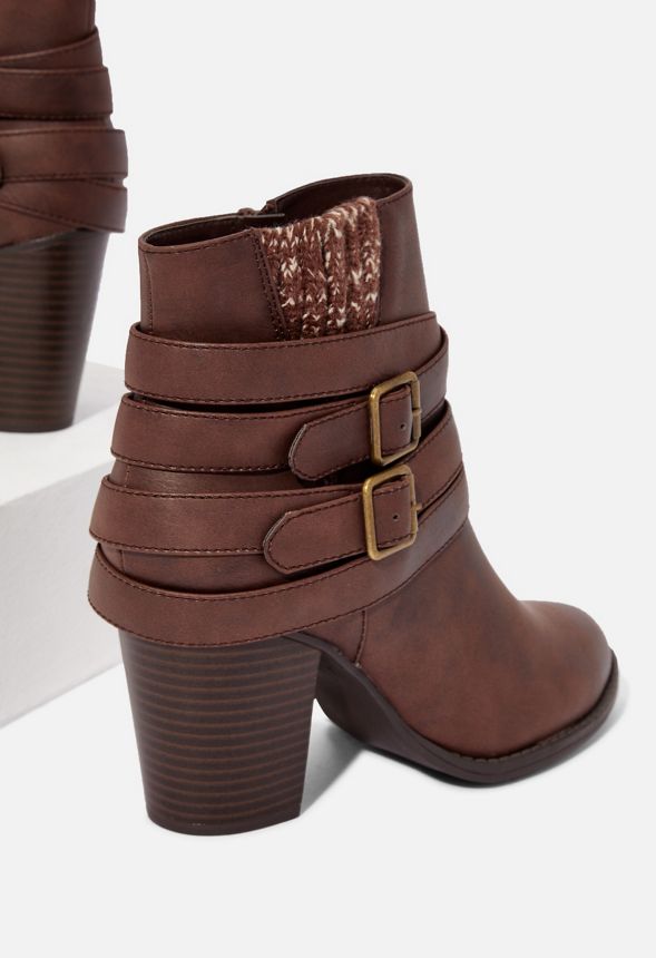 riley wraparound buckle bootie