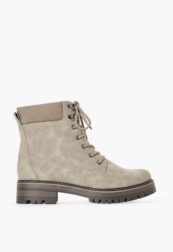 Justfab combat clearance boots