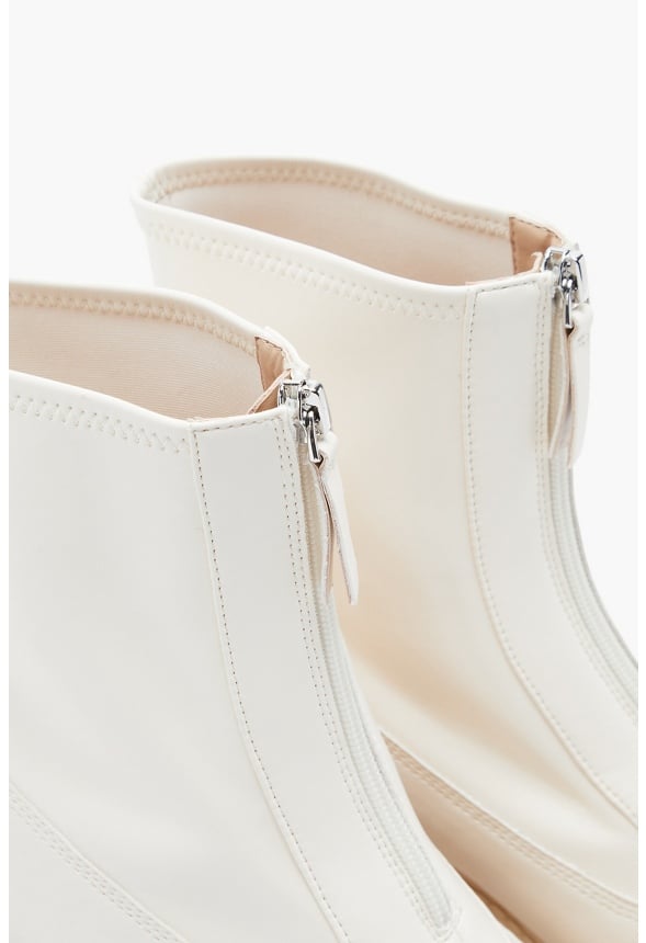 Adabelle Zip Lug Sole Boot in Birch White Get great deals at JustFab