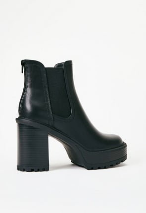 Justfab chelsea clearance boots