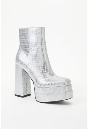 Levity silver sale platform bootie