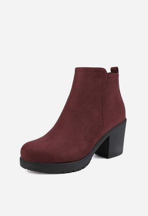 Low Heel Chunky Ankle Boot