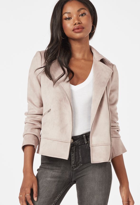 Philosophy faux hotsell suede moto jacket