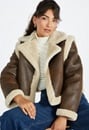 4 In 1 Shearling Faux Leather Long Coat
