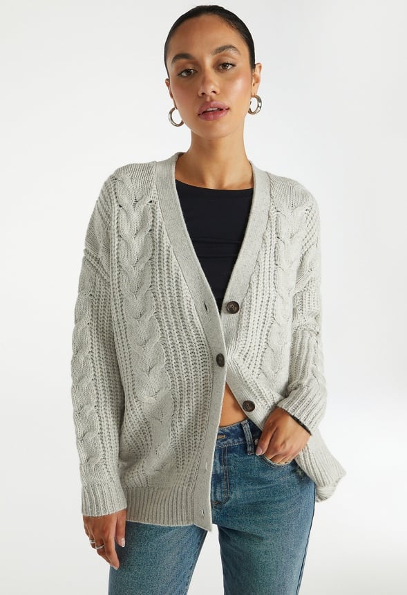 【送料&関税込】Golden  Cardigan With Cables Wool Cabled Cardigan