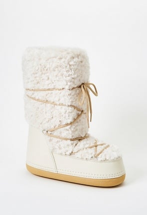 Reese Cold Weather Boot in Birch White - Get great deals at JustFab