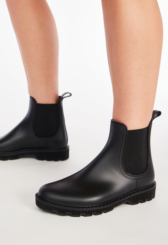 Dixie Rain Boot in Black Get great deals at JustFab