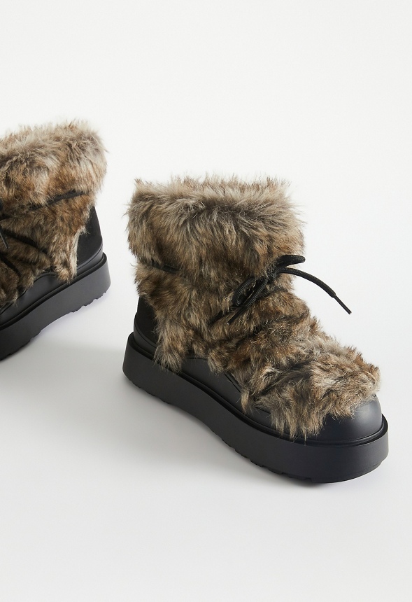 Justfab fuzzy clearance boots