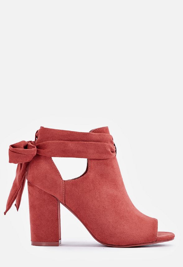 bowa tie back open toe bootie