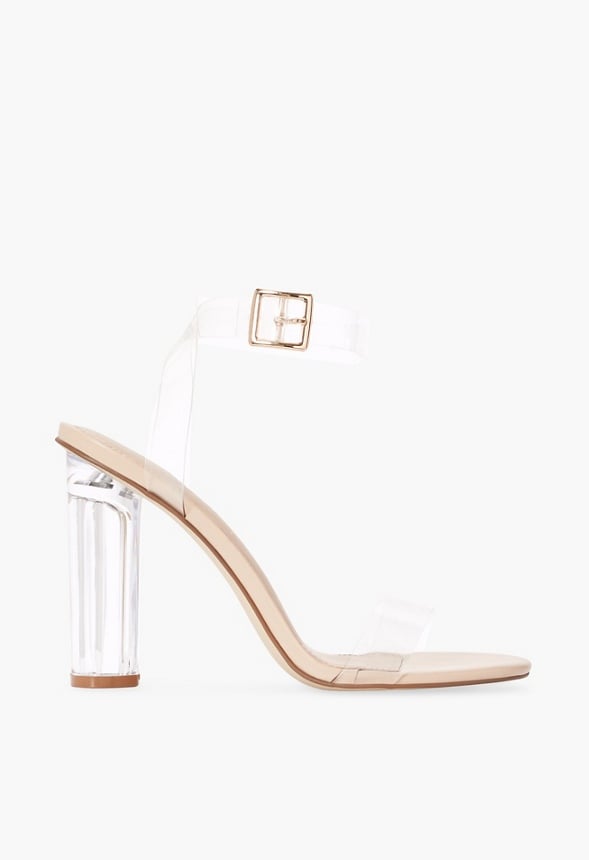 Justfab on sale clear heels