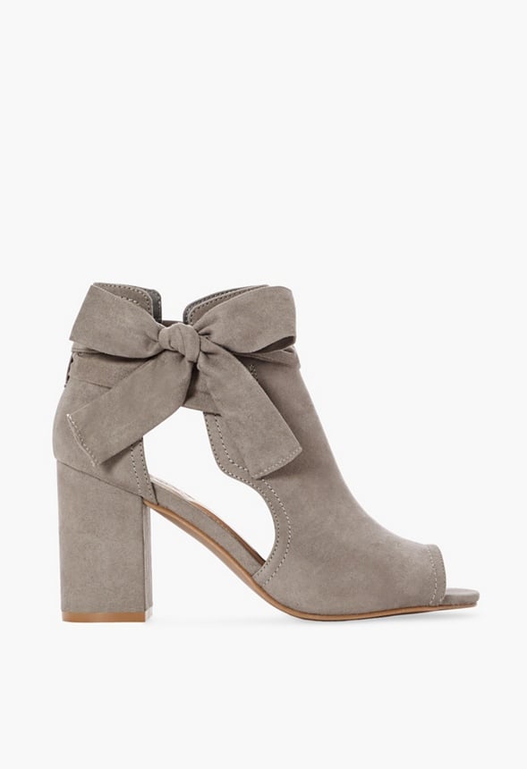 justfab peep toe booties