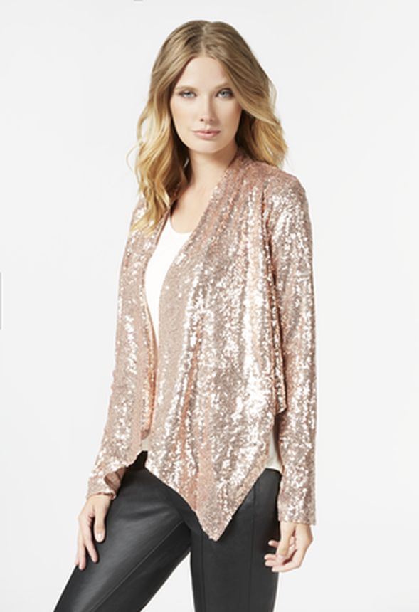 Sequin drape sale jacket