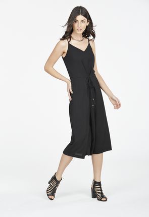 Culotte Jumpsuit Clothing in Black - Get great deals at JustFab