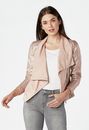 Faux Leather Waterfall Jacket