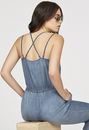 Double Strap Chambray Jumpsuit