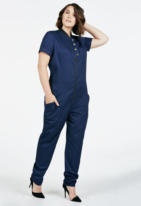 上品 ネイビーS□thenewhouse JUMPSUIT VISTA CHULA オールインワン