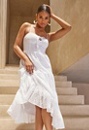 Eyelet Corset Maxi Dress