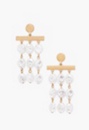 Pearl Coin Chandelier Earrings