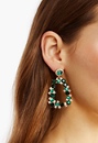 Bella Ornate Jeweled Fashion Drop Earrings