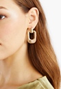 Ella Ridged Design Door Knocker Earrings