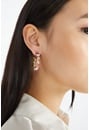 Dalia Pastel Mixed Glass Stone Hoop Earrings