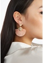 Gia Disc And Fringe Earrings