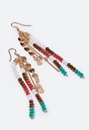 Jessica Beads and Chain Strand Earrings