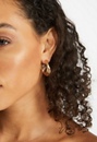 Azaria Smooth Twist Hoop Earrings