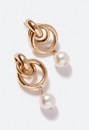 Zuri Linked Rings & Pearl Drop Earrings
