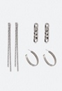 Rylan Cubic Zirconia 3 Pair Pack Mix Earrings