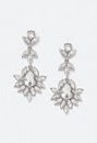 Elina Glass Stones Floral Drop Earrings