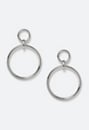 Leia Linked Smooth Ring Drop Earrings