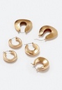 3-Pairs Holly Of Grad Hoop Earrings Pack
