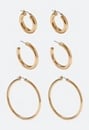 3-Pairs Sadie Mix Hoop Earrings Pack