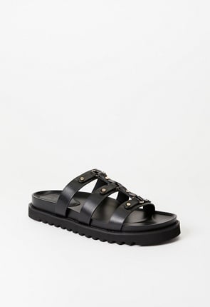 ★JILLSTUART★ Monablack platform square sandals JLSO5E553BK Mona Platform Slide Sandal in Black - Get great deals at JustFab